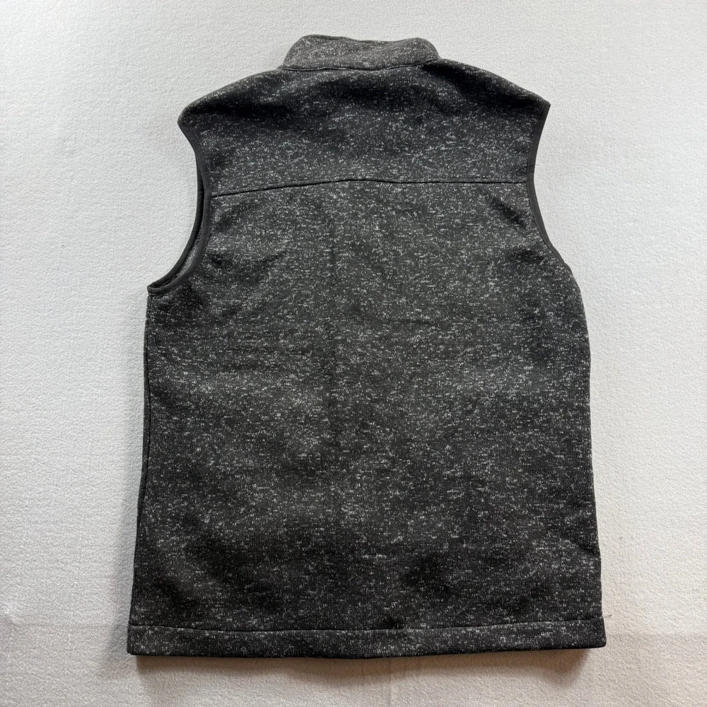 Canada Weather Gear Vest Mens Medium Charcoal Gray Full Zip Fleece Lined Marl